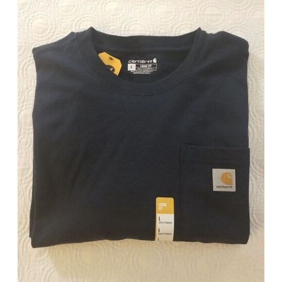 Carhartt K87-M Men’s Sz L Loose Fit Heavyweight Short-Sleeve Pocket T-Shirt - Picture 1 of 6